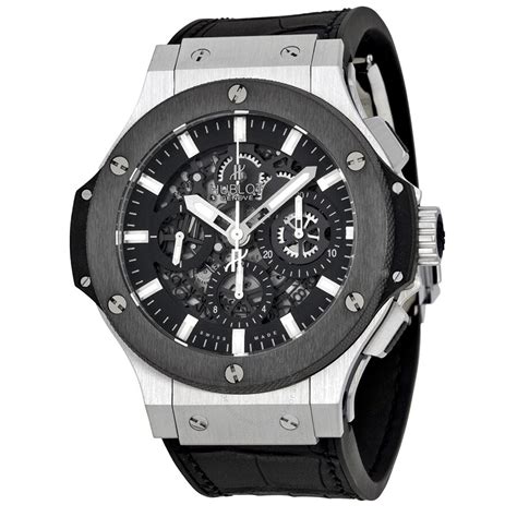 hublot big bang aero all black skeleton|Hublot big bang chrono.